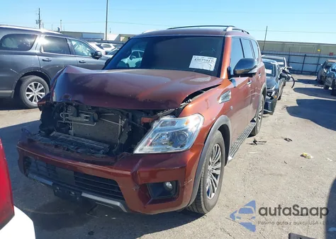 2018 Nissan Armada Platinum z USA, uszkodzony, nr VIN JN8AY2NEXJ9734983